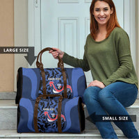 Custom France Football Travel Bag 2026 Allez Les Bleus Rooster Grunge - Wonder Print Shop