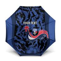 Custom France Football Umbrella 2026 Allez Les Bleus Rooster Grunge - Wonder Print Shop