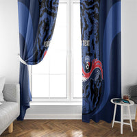 Custom France Football Window Curtain 2026 Allez Les Bleus Rooster Grunge - Wonder Print Shop