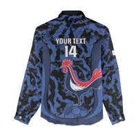 Custom France Football Women Casual Shirt 2026 Allez Les Bleus Rooster Grunge - Wonder Print Shop