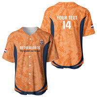 Custom Netherlands Football Baseball Jersey 2026 Come On Oranje - Wonder Print Shop