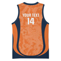 Custom Netherlands Football Basketball Jersey 2026 Come On Oranje - Wonder Print Shop