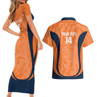 Custom Netherlands Football Couples Matching Short Sleeve Bodycon Dress and Hawaiian Shirt 2026 Come On Oranje - Wonder Print Shop