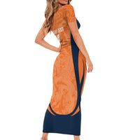 Custom Netherlands Football Family Matching Short Sleeve Bodycon Dress and Hawaiian Shirt 2026 Come On Oranje - Wonder Print Shop