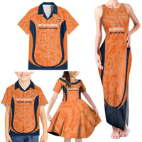 Custom Netherlands Football Family Matching Tank Maxi Dress and Hawaiian Shirt 2026 Come On Oranje - Wonder Print Shop