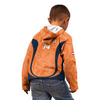 Custom Netherlands Football Kid Hoodie 2026 Come On Oranje - Wonder Print Shop