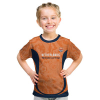 Custom Netherlands Football Kid T Shirt 2026 Come On Oranje - Wonder Print Shop