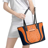 Netherlands Football Leather Tote Bag 2026 Come On Oranje - Wonder Print Shop