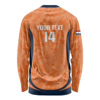 Custom Netherlands Football Long Sleeve Shirt 2026 Come On Oranje - Wonder Print Shop