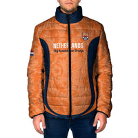 Custom Netherlands Football Padded Jacket 2026 Come On Oranje - Wonder Print Shop