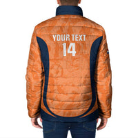 Custom Netherlands Football Padded Jacket 2026 Come On Oranje - Wonder Print Shop