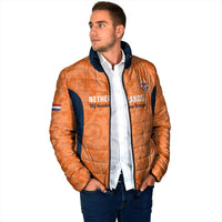 Custom Netherlands Football Padded Jacket 2026 Come On Oranje - Wonder Print Shop