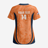 Custom Netherlands Football Scrub Top 2026 Come On Oranje - Wonder Print Shop