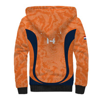 Custom Netherlands Football Sherpa Hoodie 2026 Come On Oranje - Wonder Print Shop