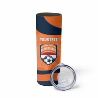 Custom Netherlands Football Skinny Tumbler 2026 Come On Oranje - Wonder Print Shop