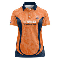 Custom Netherlands Football Women Polo Shirt 2026 Come On Oranje - Wonder Print Shop