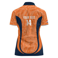 Custom Netherlands Football Women Polo Shirt 2026 Come On Oranje - Wonder Print Shop