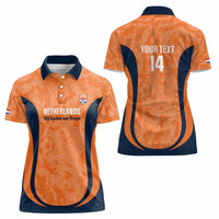 Custom Netherlands Football Women Polo Shirt 2026 Come On Oranje - Wonder Print Shop