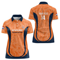 Custom Netherlands Football Women Polo Shirt 2026 Come On Oranje - Wonder Print Shop