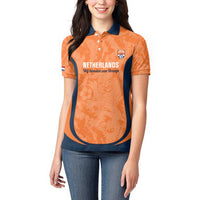 Custom Netherlands Football Women Polo Shirt 2026 Come On Oranje - Wonder Print Shop