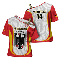 Custom Germany Football Cross Shoulder Shirt 2026 Come On Die Nationalelf - Wonder Print Shop