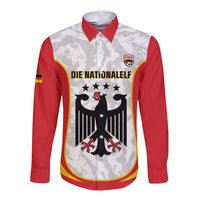 Custom Germany Football Long Sleeve Button Shirt 2026 Come On Die Nationalelf - Wonder Print Shop