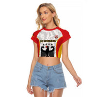 Custom Germany Football Raglan Cropped T Shirt 2026 Come On Die Nationalelf - Wonder Print Shop