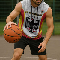 Custom Germany Football Sleeveless Hoodie 2026 Come On Die Nationalelf - Wonder Print Shop