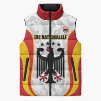 Custom Germany Football Sleeveless Puffer Jacket 2026 Come On Die Nationalelf - Wonder Print Shop