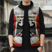 Custom Germany Football Sleeveless Puffer Jacket 2026 Come On Die Nationalelf - Wonder Print Shop