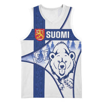 Personalised Finland Independence Day Basketball Jersey Suomi 1917 Proud Flag Finnish Folk Pattern - Wonder Print Shop