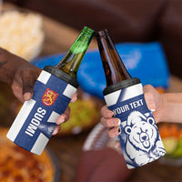 Personalised Finland Independence Day 4 in 1 Can Cooler Tumbler Suomi 1917 Proud Flag Finnish Folk Pattern - Wonder Print Shop