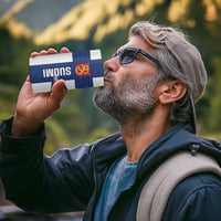 Personalised Finland Independence Day 4 in 1 Can Cooler Tumbler Suomi 1917 Proud Flag Finnish Folk Pattern - Wonder Print Shop