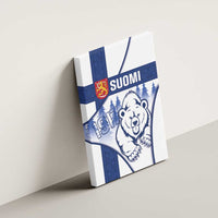 Finland Independence Day Canvas Wall Art Suomi 1917 Proud Flag Finnish Folk Pattern - Wonder Print Shop