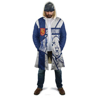 Personalised Finland Independence Day Cloak Suomi 1917 Proud Flag Finnish Folk Pattern - Wonder Print Shop