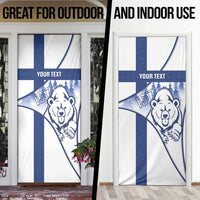 Personalised Finland Independence Day Door Cover Suomi 1917 Proud Flag Finnish Folk Pattern - Wonder Print Shop