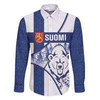Personalised Finland Independence Day Family Matching Long Sleeve Bodycon Dress and Hawaiian Shirt Suomi 1917 Proud Flag Finnish Folk Pattern - Wonder Print Shop
