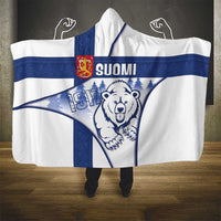 Finland Independence Day Hooded Blanket Suomi 1917 Proud Flag Finnish Folk Pattern - Wonder Print Shop