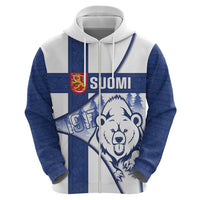 Personalised Finland Independence Day Hoodie Suomi 1917 Proud Flag Finnish Folk Pattern - Wonder Print Shop