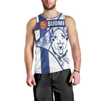 Personalised Finland Independence Day Men Tank Top Suomi 1917 Proud Flag Finnish Folk Pattern - Wonder Print Shop
