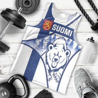 Personalised Finland Independence Day Men Tank Top Suomi 1917 Proud Flag Finnish Folk Pattern - Wonder Print Shop