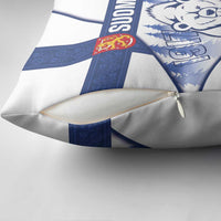 Finland Independence Day Pillow Cover Suomi 1917 Proud Flag Finnish Folk Pattern - Wonder Print Shop