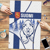 Finland Independence Day Puzzle Suomi 1917 Proud Flag Finnish Folk Pattern - Wonder Print Shop