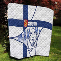 Finland Independence Day Quilt Suomi 1917 Proud Flag Finnish Folk Pattern - Wonder Print Shop