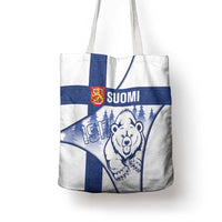 Finland Independence Day Tote Bag Suomi 1917 Proud Flag Finnish Folk Pattern - Wonder Print Shop