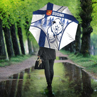 Finland Independence Day Umbrella Suomi 1917 Proud Flag Finnish Folk Pattern - Wonder Print Shop