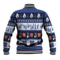 Finland Christmas Baseball Jacket Suomen Tasavalta Hyvaa Joulua - Wonder Print Shop