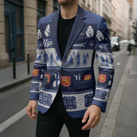 Finland Christmas Blazer Suomen Tasavalta Hyvaa Joulua - Wonder Print Shop