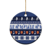 Finland Christmas Ceramic Ornament Suomen Tasavalta Hyvaa Joulua - Wonder Print Shop