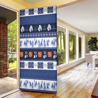 Finland Christmas Door Cover Suomen Tasavalta Hyvaa Joulua - Wonder Print Shop